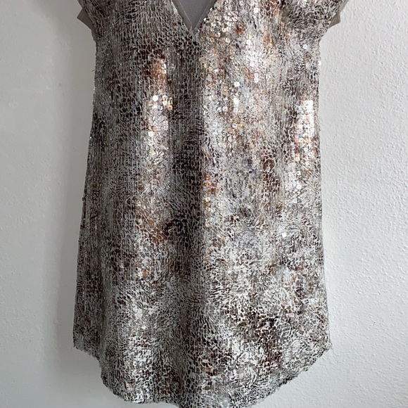 Free People Shattered Glass Midnight Dreamer Sequin Dress. - Picture 6 of 14